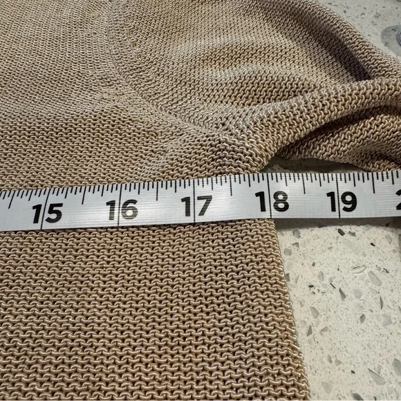 J.McLaughlin Camel Callum V-Neck Sweater Classic Quiet Luxury Size Small - Picture 5 of 10